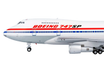 Boeing 747SP  Boeing company “house”/prototype-style livery, registration N747SP