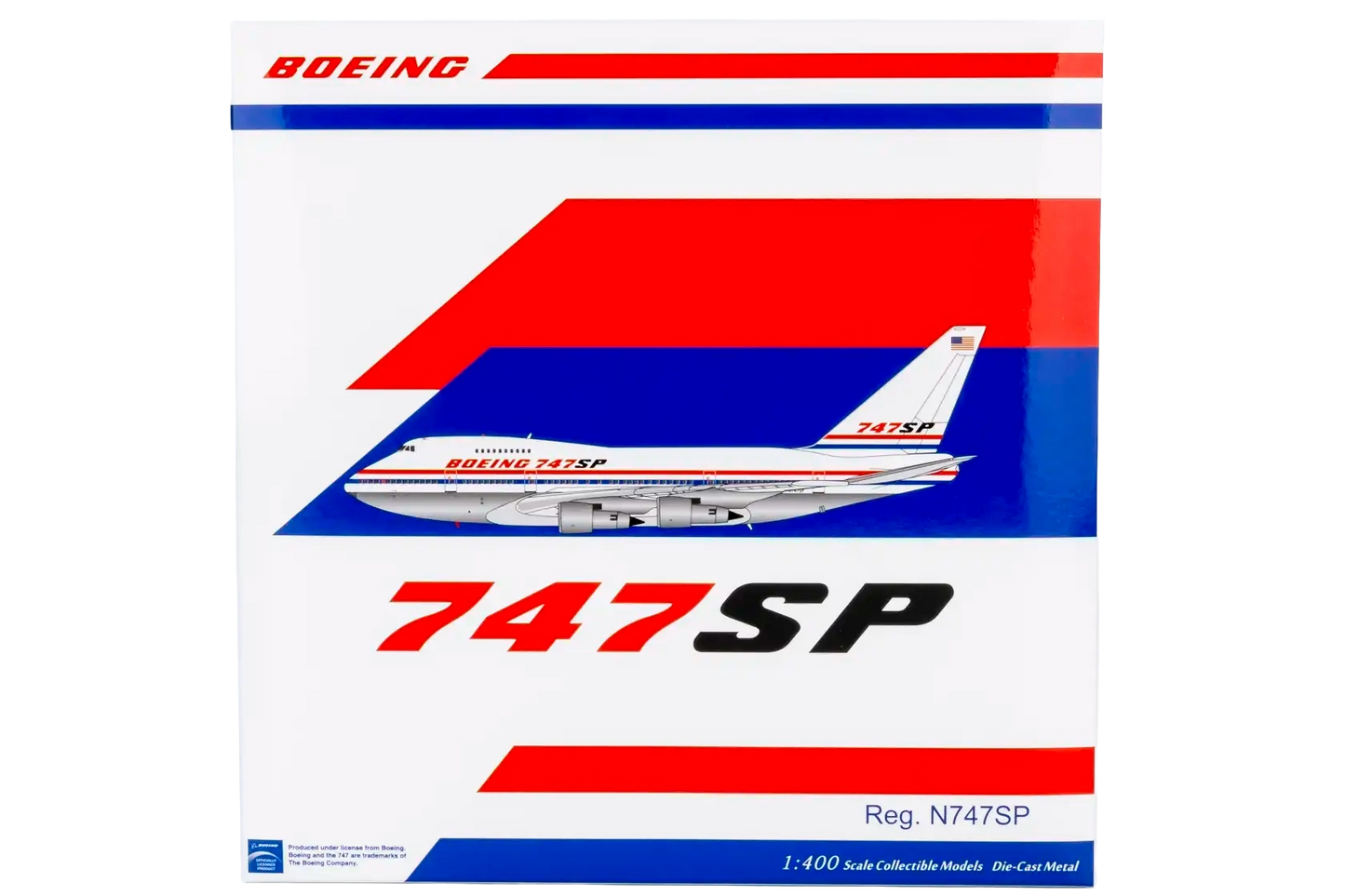 Boeing 747SP  Boeing company “house”/prototype-style livery, registration N747SP