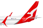 Qantas 737-800/W VH-VZU with Scimitar Winglets (new colours)