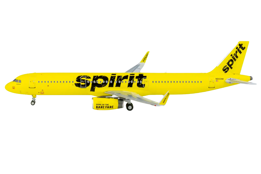 Spirit Airlines Airbus A321-200 N660NK 1:400 diecast aircraft model