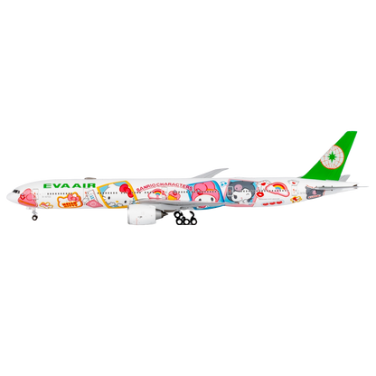 Eva Airways 777-300ER B-16740 (HELLO KITTY “Candy Jet” - Sanrio Characters ultimate collection with stand