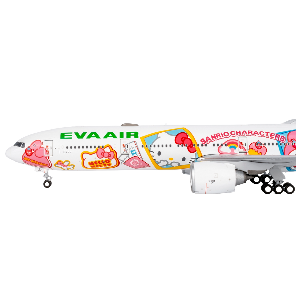Eva Airways 777-300ER B-16740 (HELLO KITTY “Candy Jet” - Sanrio Characters ultimate collection with stand