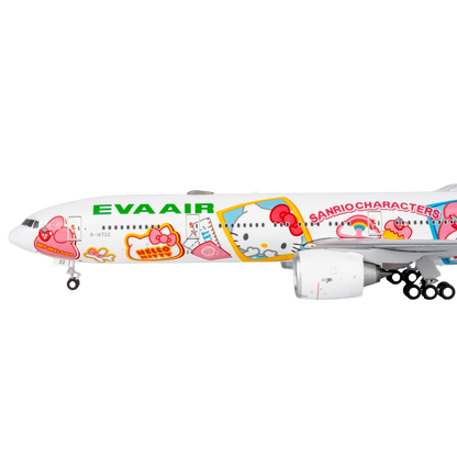 Eva Airways 777-300ER B-16740 (HELLO KITTY “Candy Jet” - Sanrio Characters ultimate collection with stand