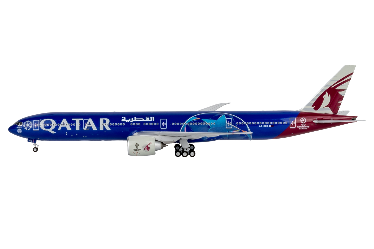 Qatar Airways 777-300ER A7-BED UEFA Champions League
