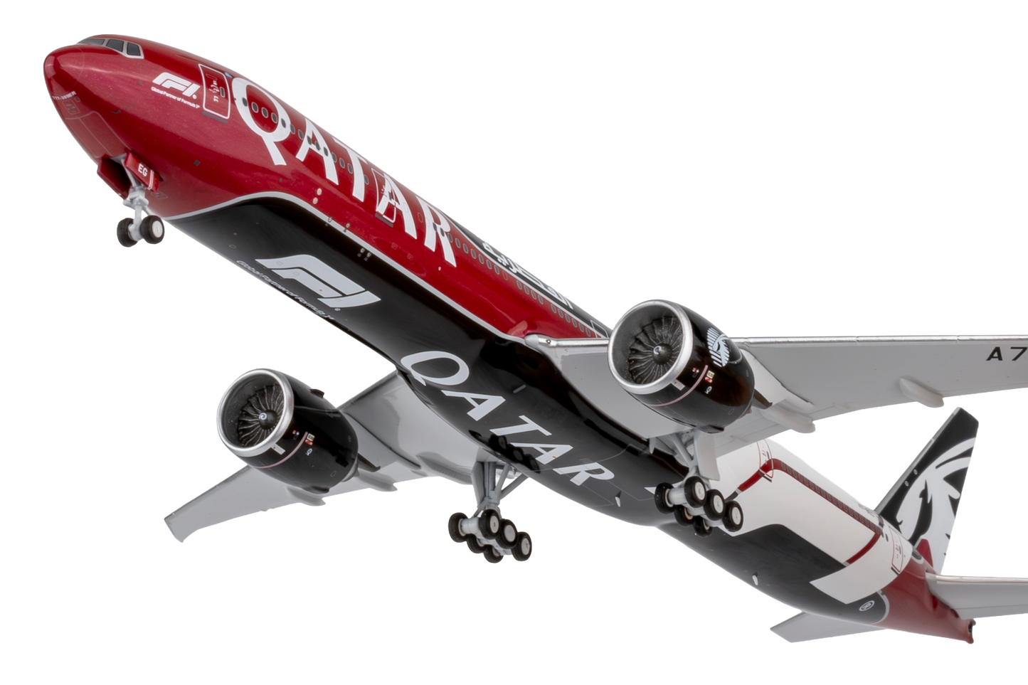 Qatar Airways 777-300ER A7-BEG (New Formula 1 livery