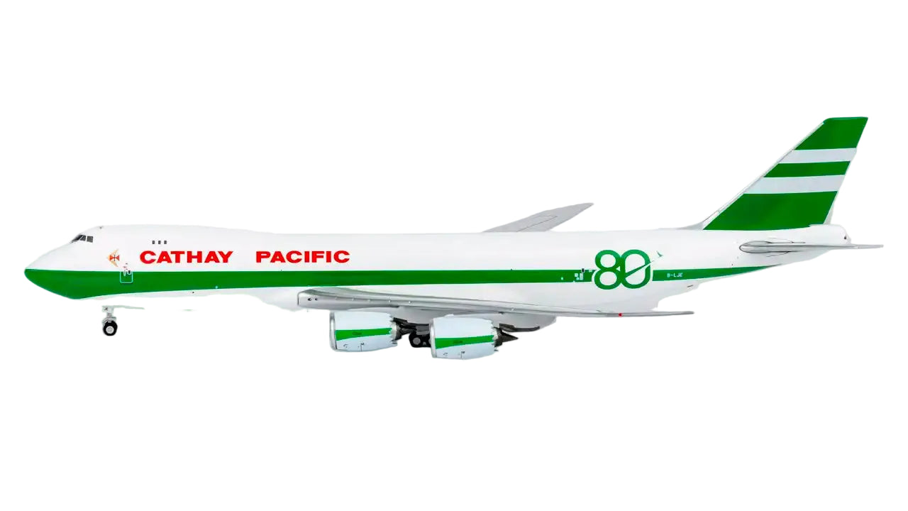 Cathay Pacific Airways 747-8F B-LJE (80 Years Anniversary Retro Livery; with luxurious package) (with stand)