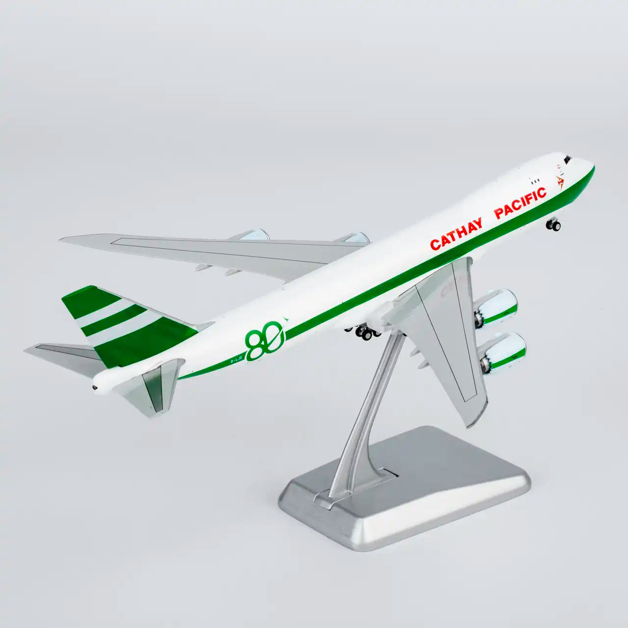 Cathay Pacific Airways 747-8F B-LJE (80 Years Anniversary Retro Livery; with luxurious package) (with stand)