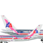 American Airlines Boeing 757‑200 (N664AA) “Breast Cancer Awareness"