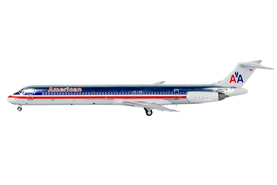 American Airlines McDonnell Douglas MD-83 N984TW 1:400 diecast aircraft model