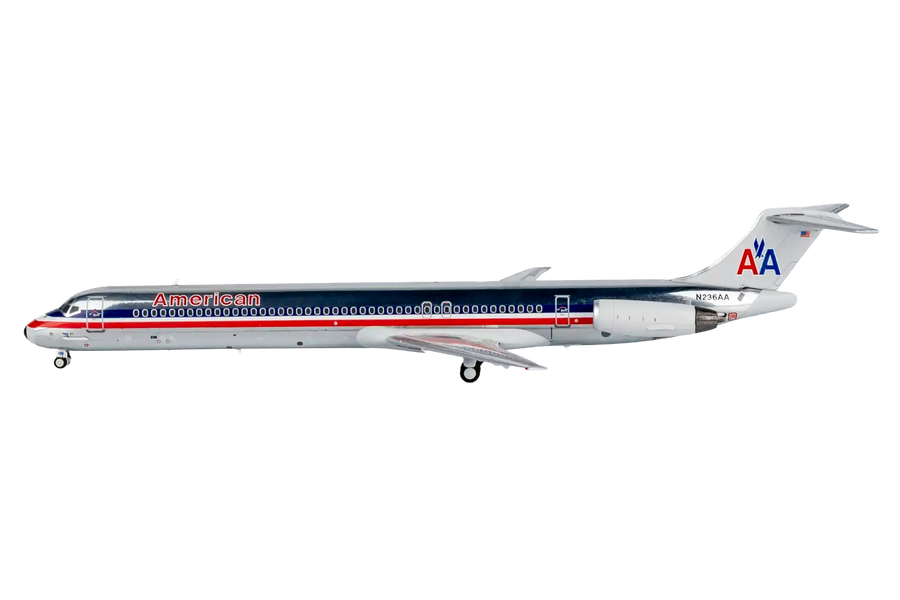 American Airlines McDonnell Douglas MD-82 N236AA 1:400 diecast aircraft model