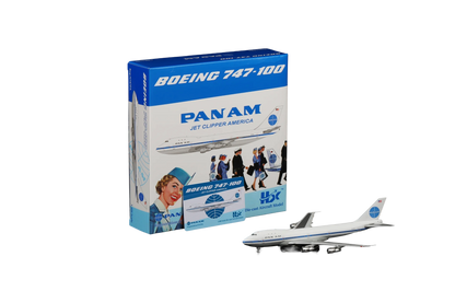 Pan Am Jet Clipper American N747PA Boeing B747-100  (With Stands)