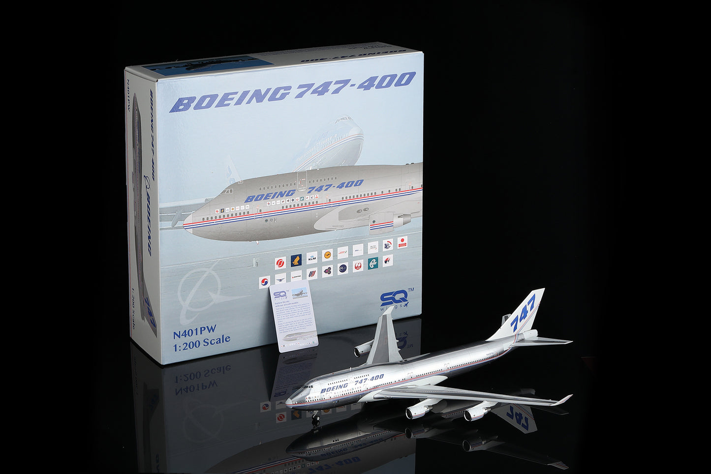 Boeing B747-400 House Color N401PW Polished