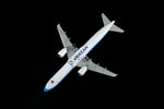 Underside view of Korean Air A321neo diecast model