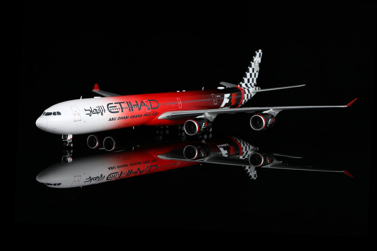 SQ Wings L2171 Etihad Airways Airbus A340-600 A6-EHJ “Abu Dhabi Grand Prix 2015” 1:200 Diecast Model