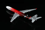 Etihad Airways A340-600 A6-EHJ top rear view SQ Wings 1:200 diecast model