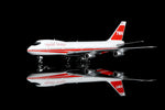 HX Models B551702P TWA Boeing 747-100 N53111 1:400 left side profile