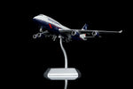 HX Models B616102 British Airways Boeing 747-400 G-BNLY Landor 1:400 on display stand