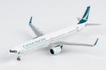 NG Models 13161 Cathay Pacific Airbus A321neo B-HQD Large Titles 1:400 three-quarter top view