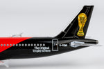 NG Models 15070 Titan Airways Airbus A320-200 G-POWK Coca-Cola FIFA World Cup livery tail and trophy detail 1:400