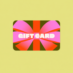 Nymbus gift card in a pale lime, pink, orange and olive design