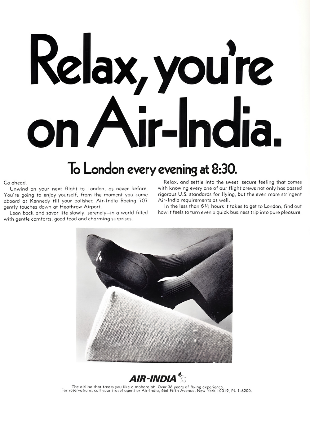Relax, You’re on a Jet-Age Airline – Vintage Aviation Poster