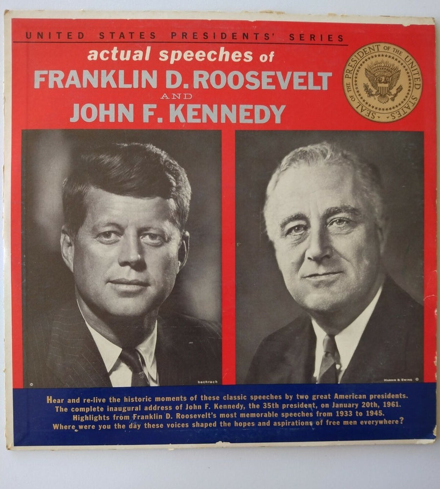 Franklin D. Roosevelt & John F. Kennedy Franklin D. Roosevelt & John F. Kennedy | Actual Speeches vinyl record cover