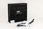 SQ Wings L2355 Lufthansa Boeing 747-8 D-ABYN 100th Anniversary 1:200 model with premium box