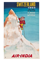 Vintage Switzerland 1965 travel poster